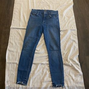 MOTHER High Waisted Looker Ankle Chew